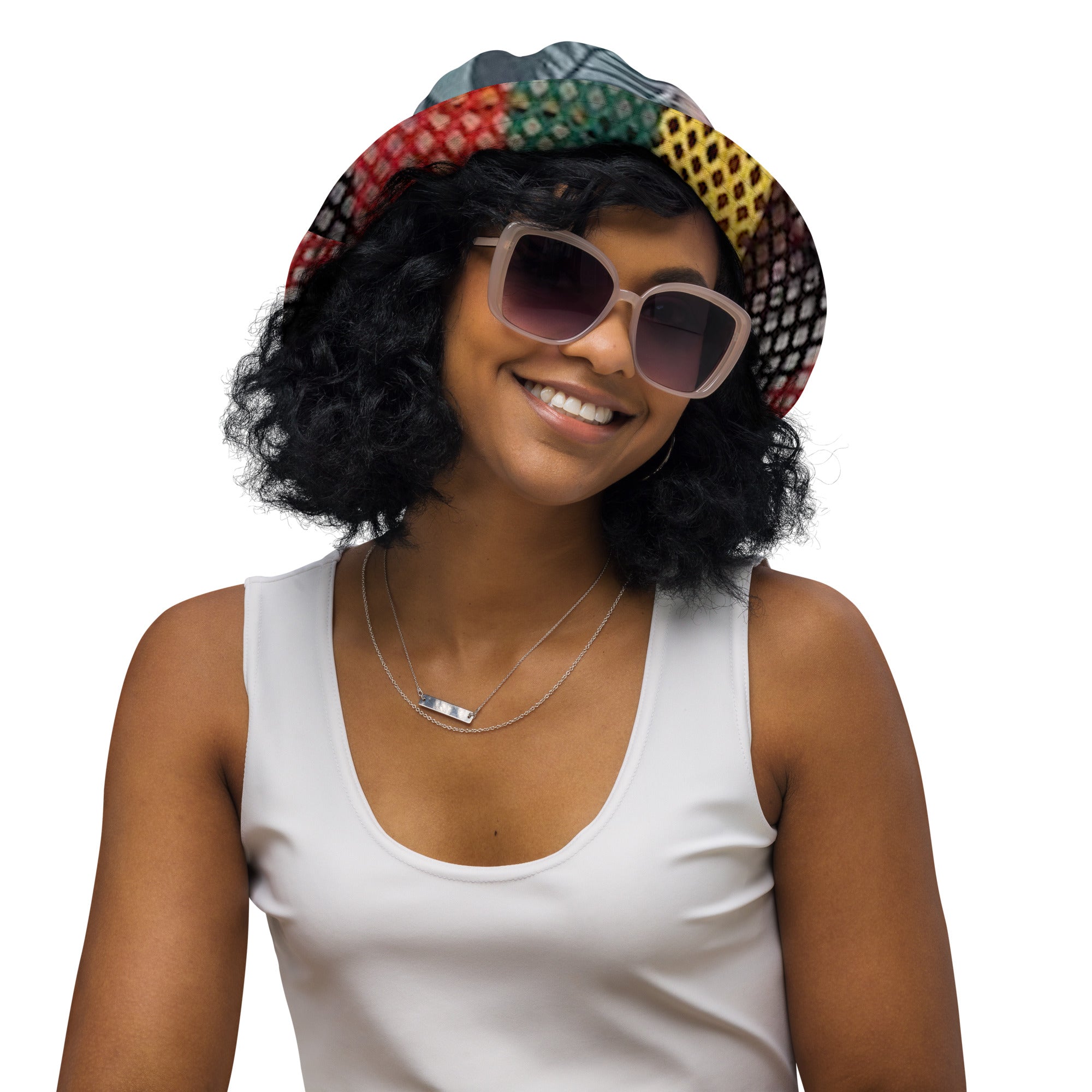 FZ Unisex Reversible Rasta bucket hat - FZwear