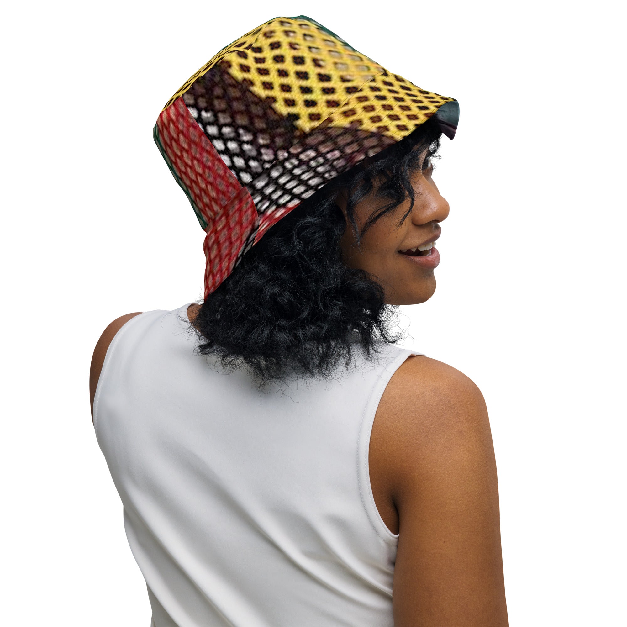 FZ Unisex Reversible Rasta bucket hat - FZwear