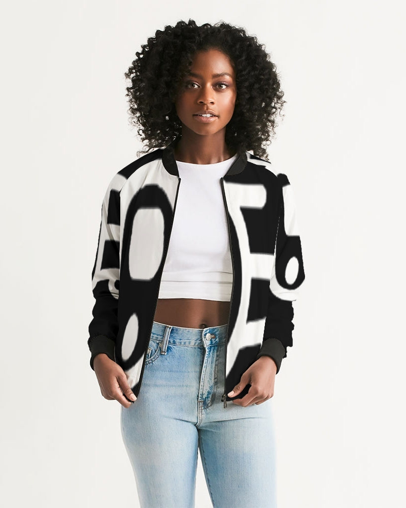 new zone women's bomber jacket white base color / xs