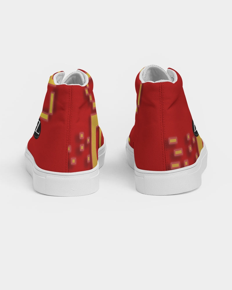 red zone men's hightop canvas shoe