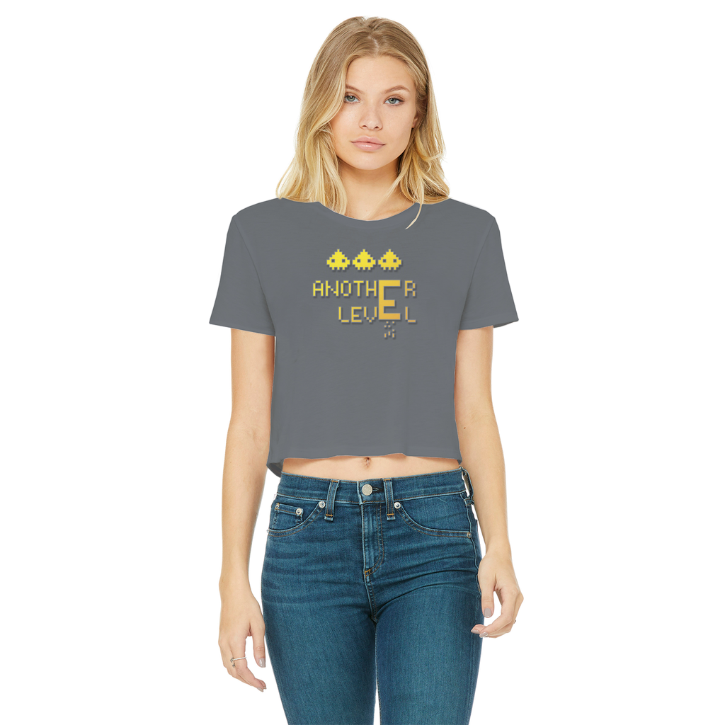 fz women's cropped raw edge tee