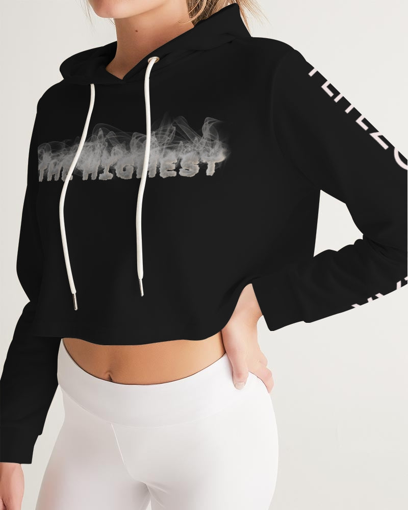 dark flite women's cropped hoodie