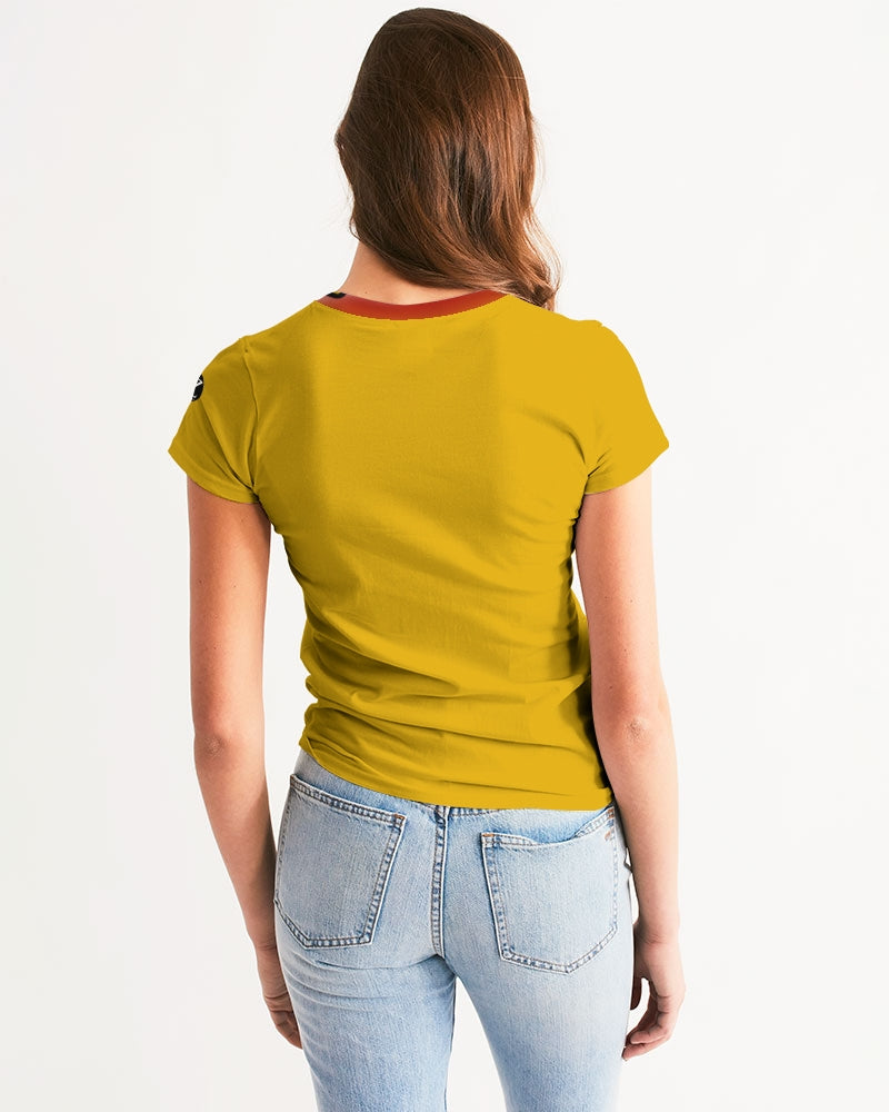yellow zone women's tee