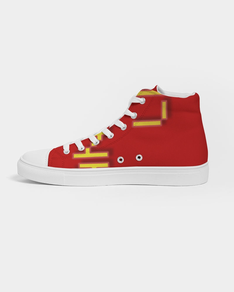 red zone men's hightop canvas shoe