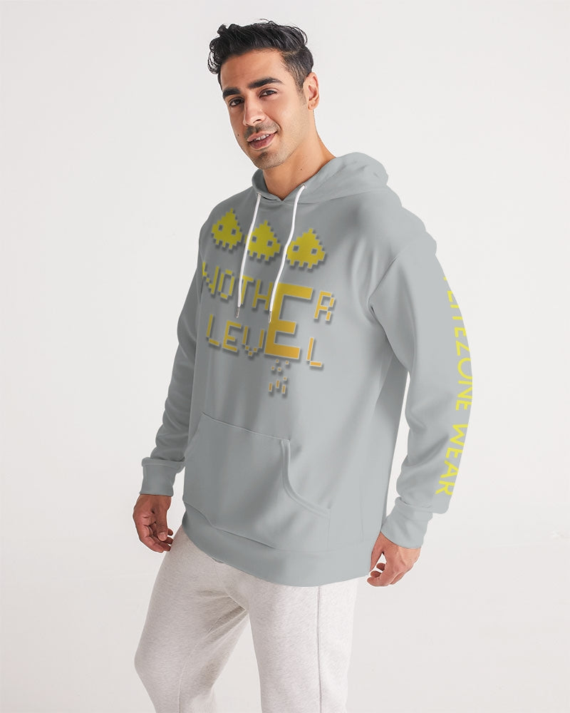 flying grey men's hoodie