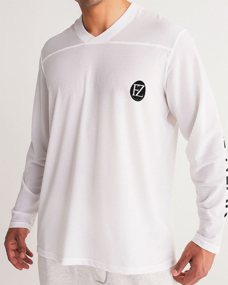 white zone men's long sleeve sports jersey