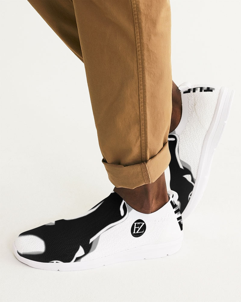 the white bull men's slip-on flyknit shoe