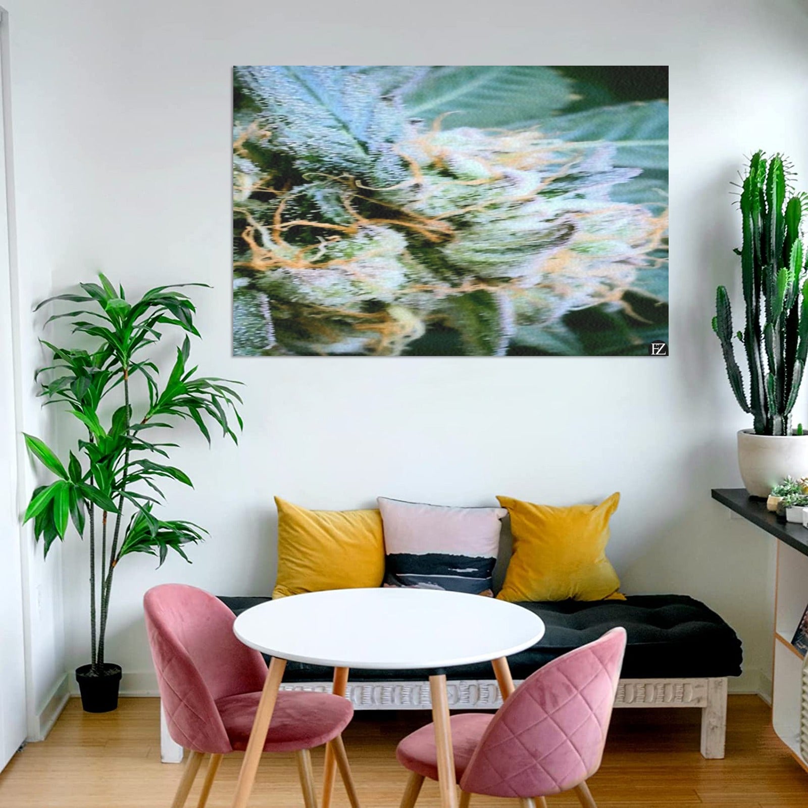 fz weed one portrait upgraded frame canvas print 48"x32"(made in queen)