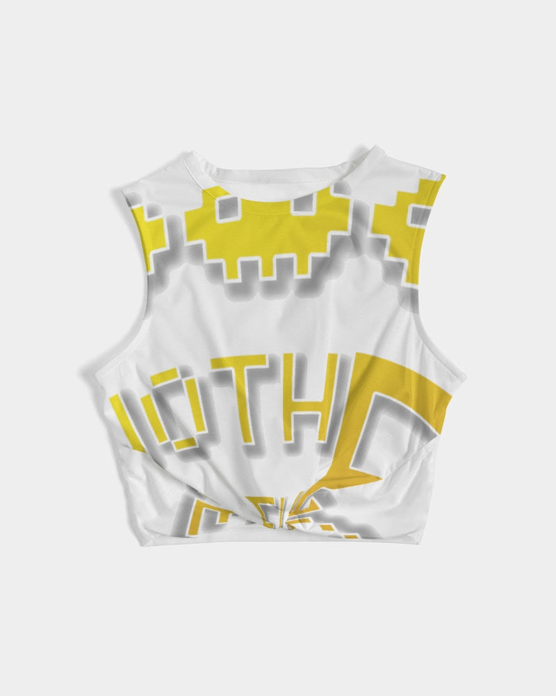 white flite women's twist-front tank