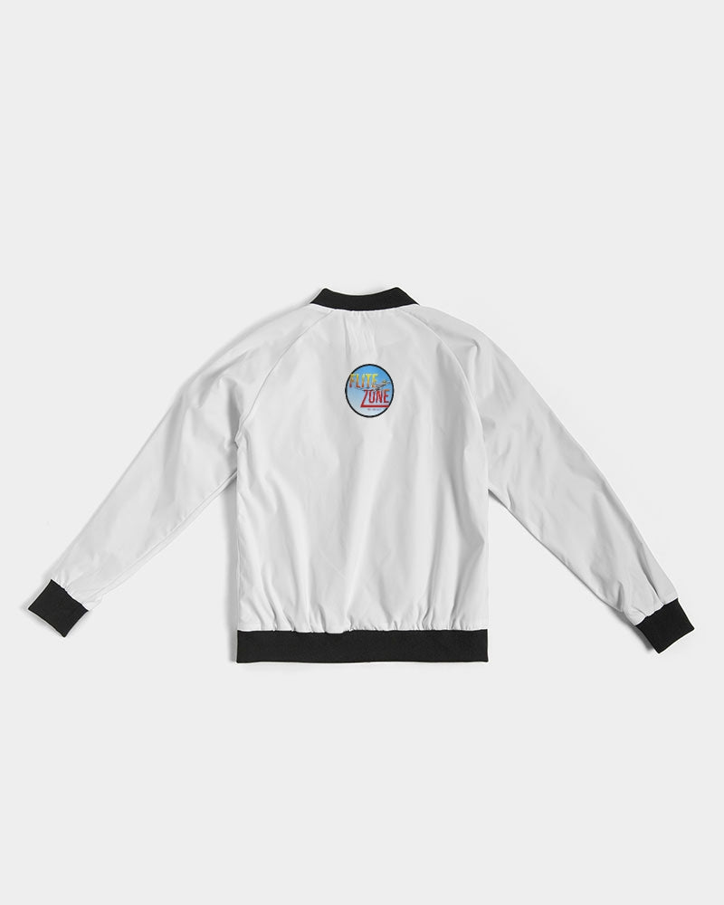 clean stamp women's bomber jacket