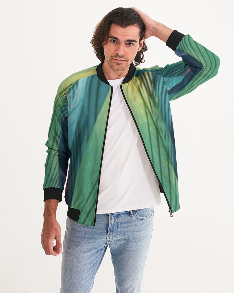 fzwear stripe men's bomber jacket