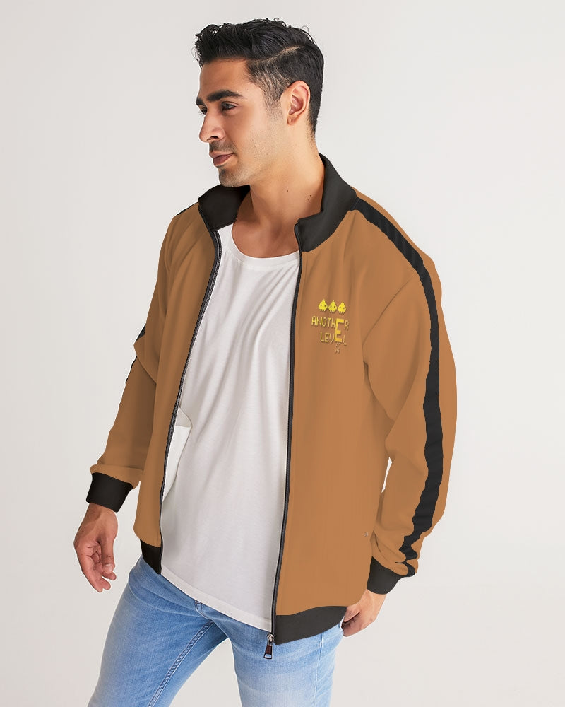 tan flite men's stripe-sleeve track jacket