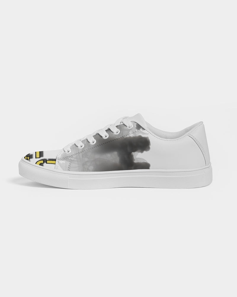 white zone women's faux-leather sneaker