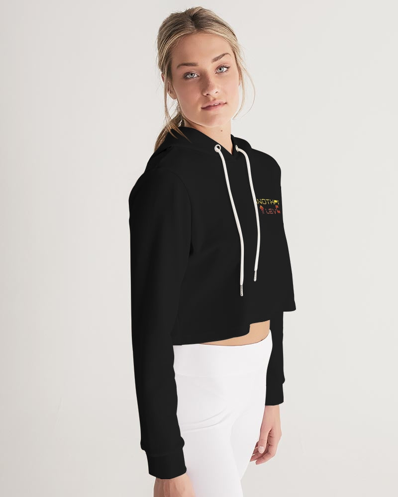 black zone women's cropped hoodie