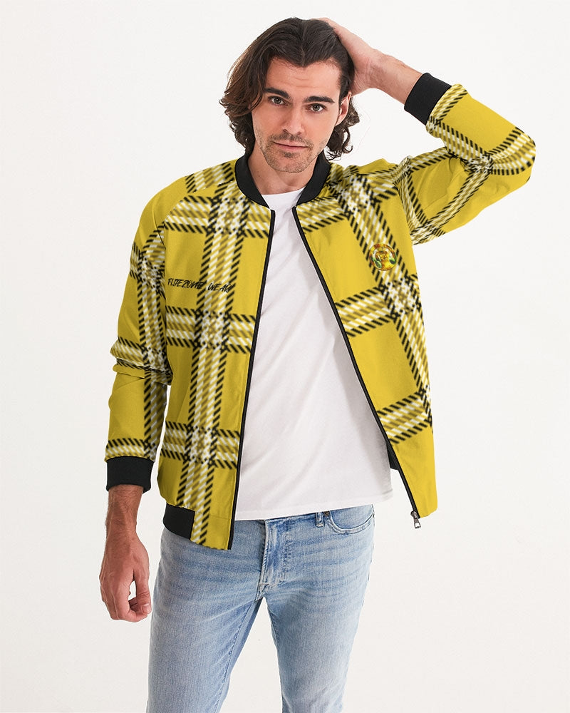 fzwear plaid men's bomber jacket