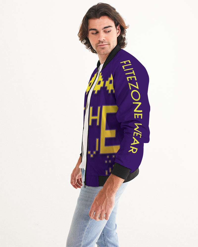 purple flite men's bomber jacket