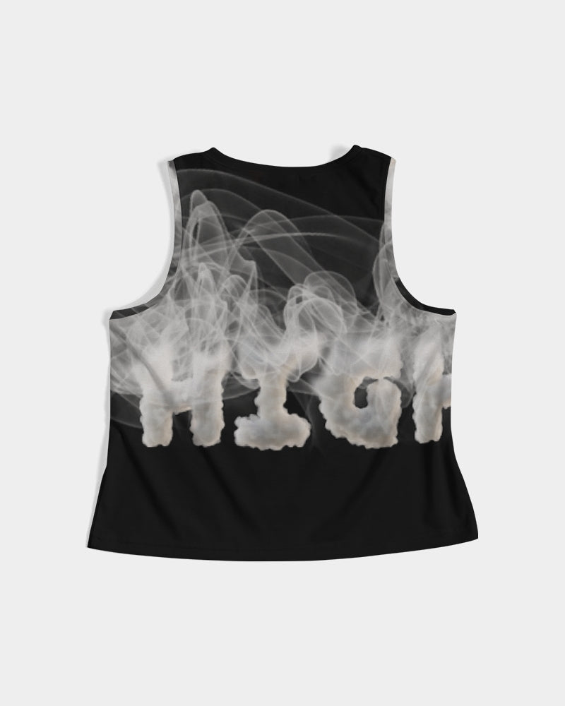 smoking the highest women's cropped tank