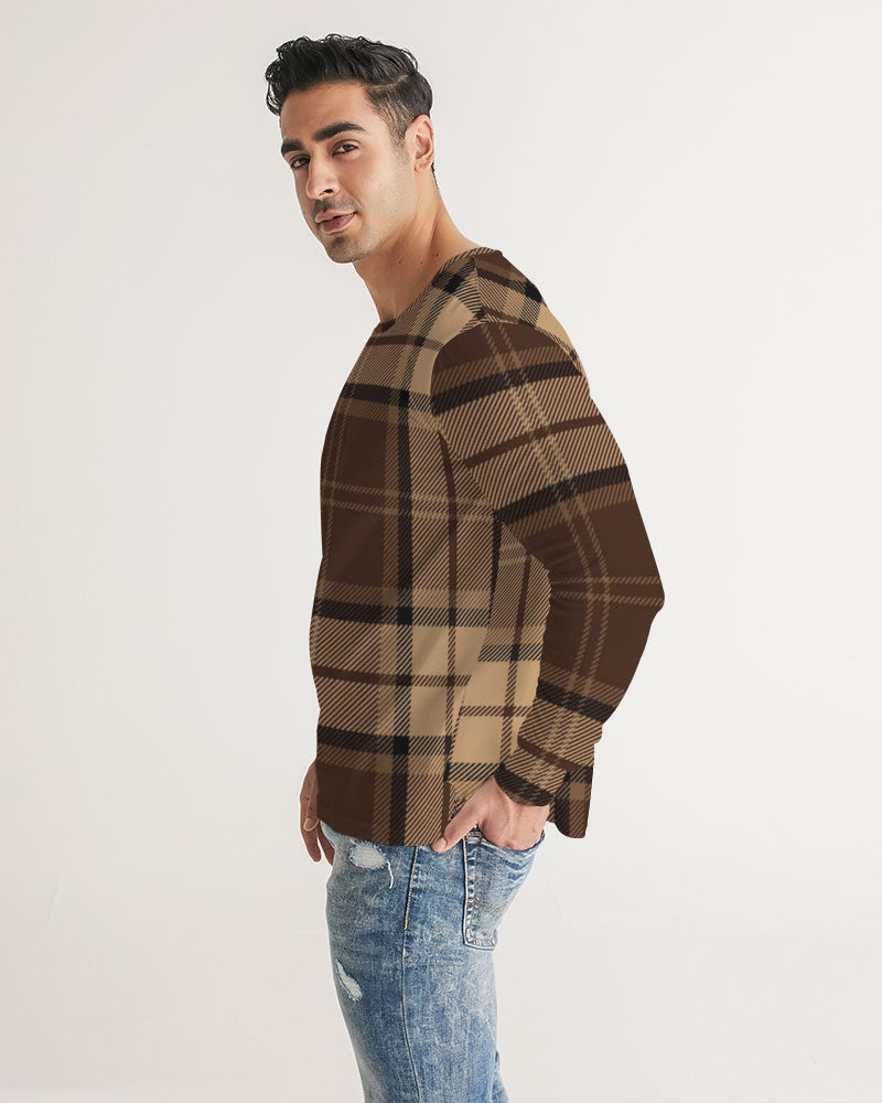 fz plaid men's long sleeve tee