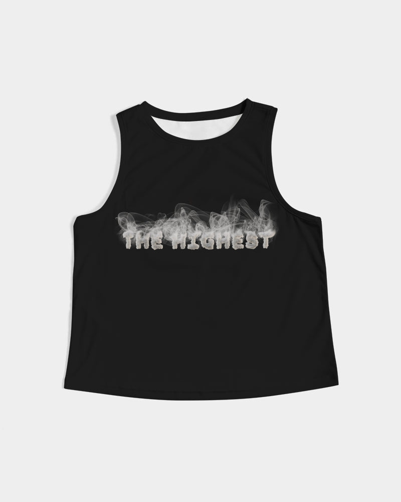 smokin black women's cropped tank