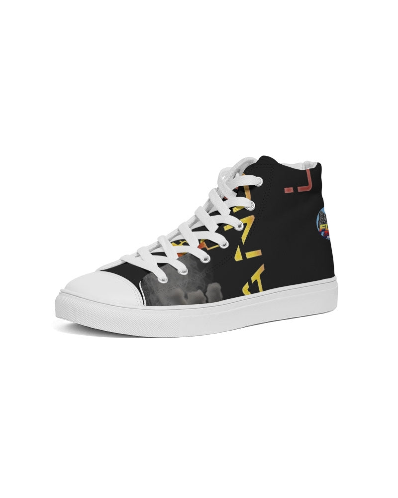 dark flite women's hightop canvas shoe