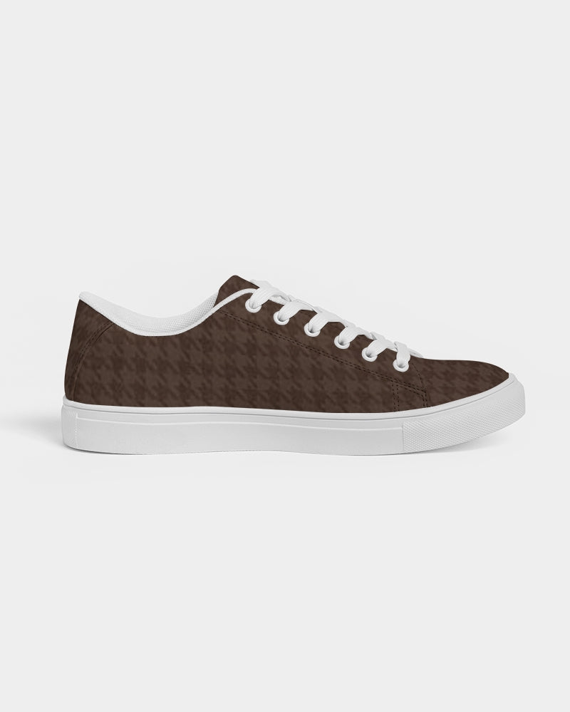 fz plaid women's faux-leather sneaker
