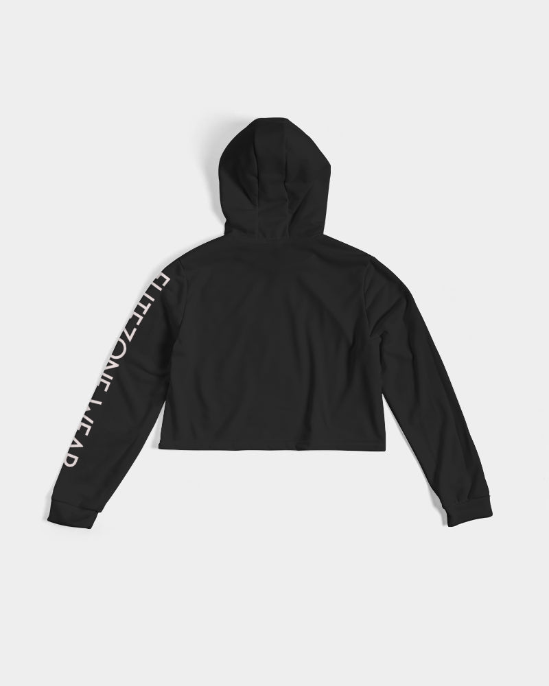 dark flite women's cropped hoodie