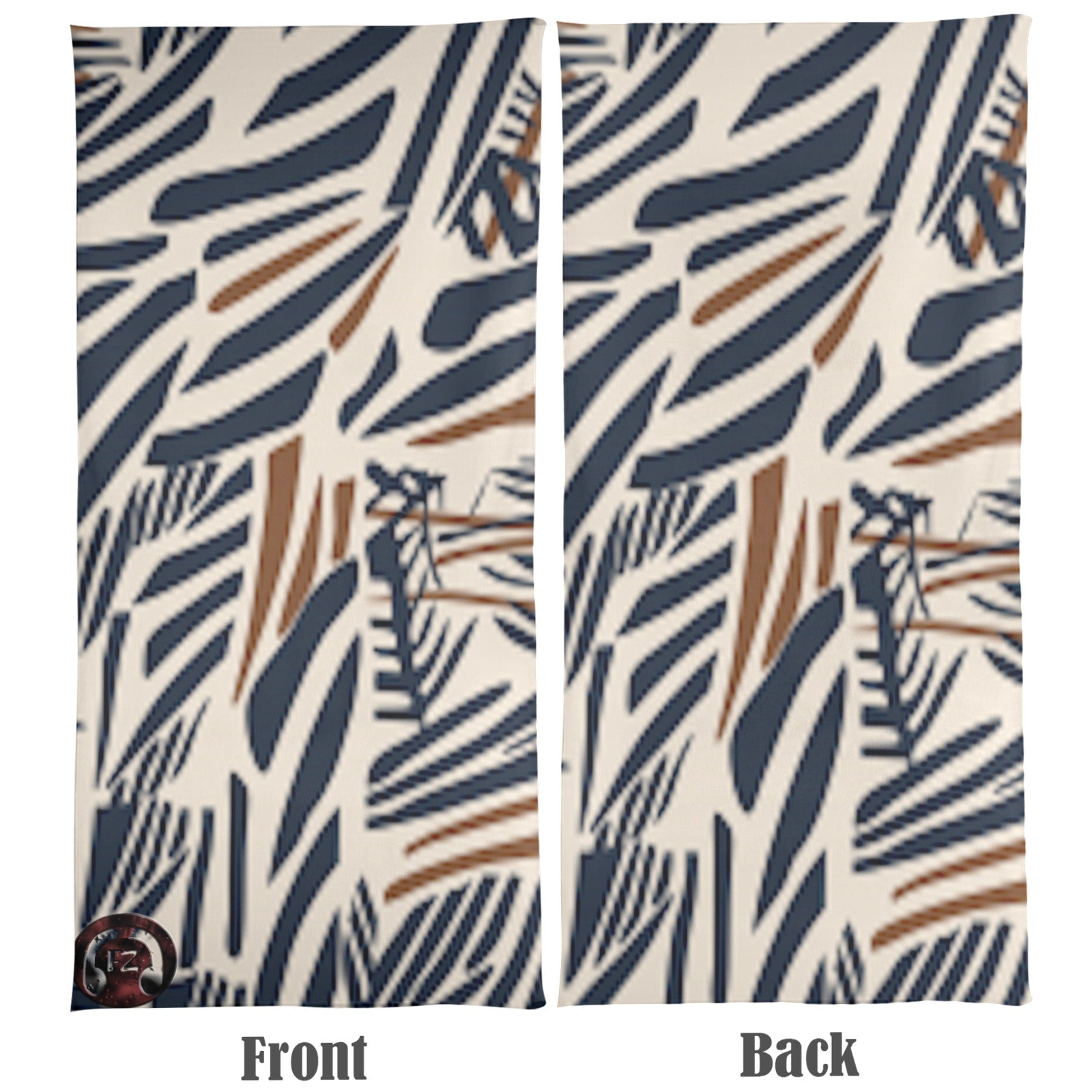 fz beach towel abstract 1 beach towel 31"x71"(two sides with different printing)