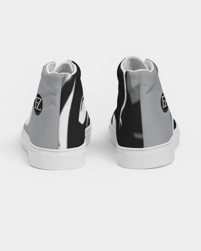 grey zone women's hightop canvas shoe