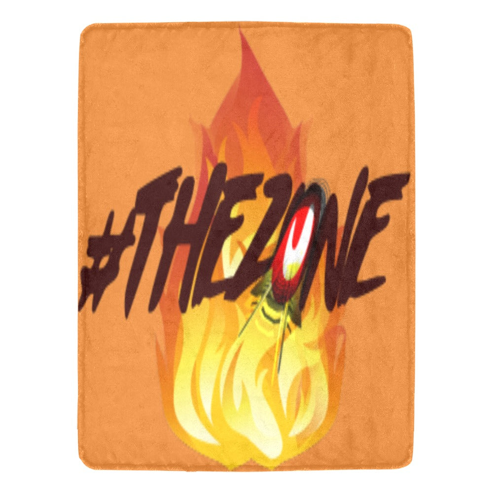 fz blanket zone (l) one size / fz blanket - zone orange ultra-soft micro fleece blanket 60" x 80"(made in usa)