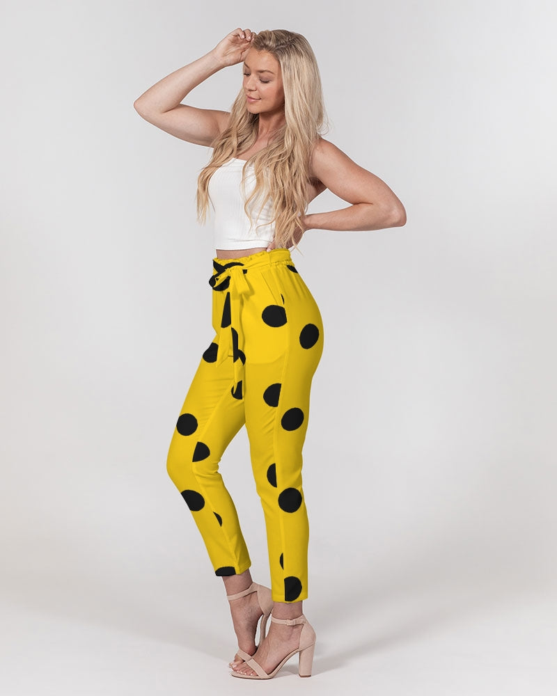 fz dot women's belted tapered pants