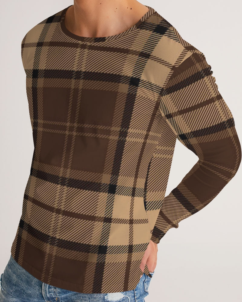 fz plaid men's long sleeve tee