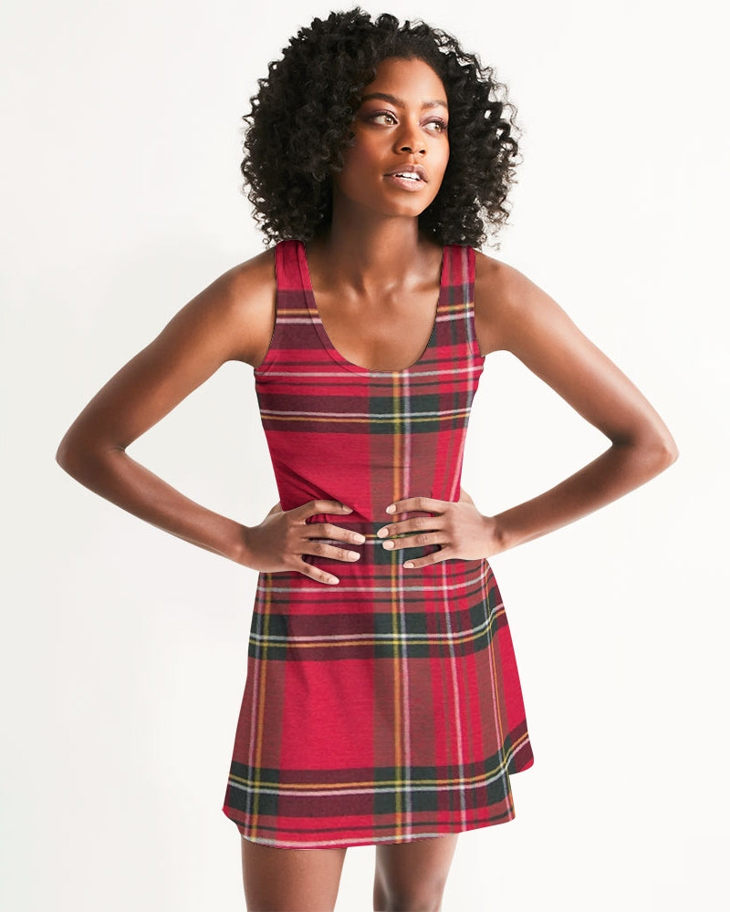 fz plaid too women's racerback dress
