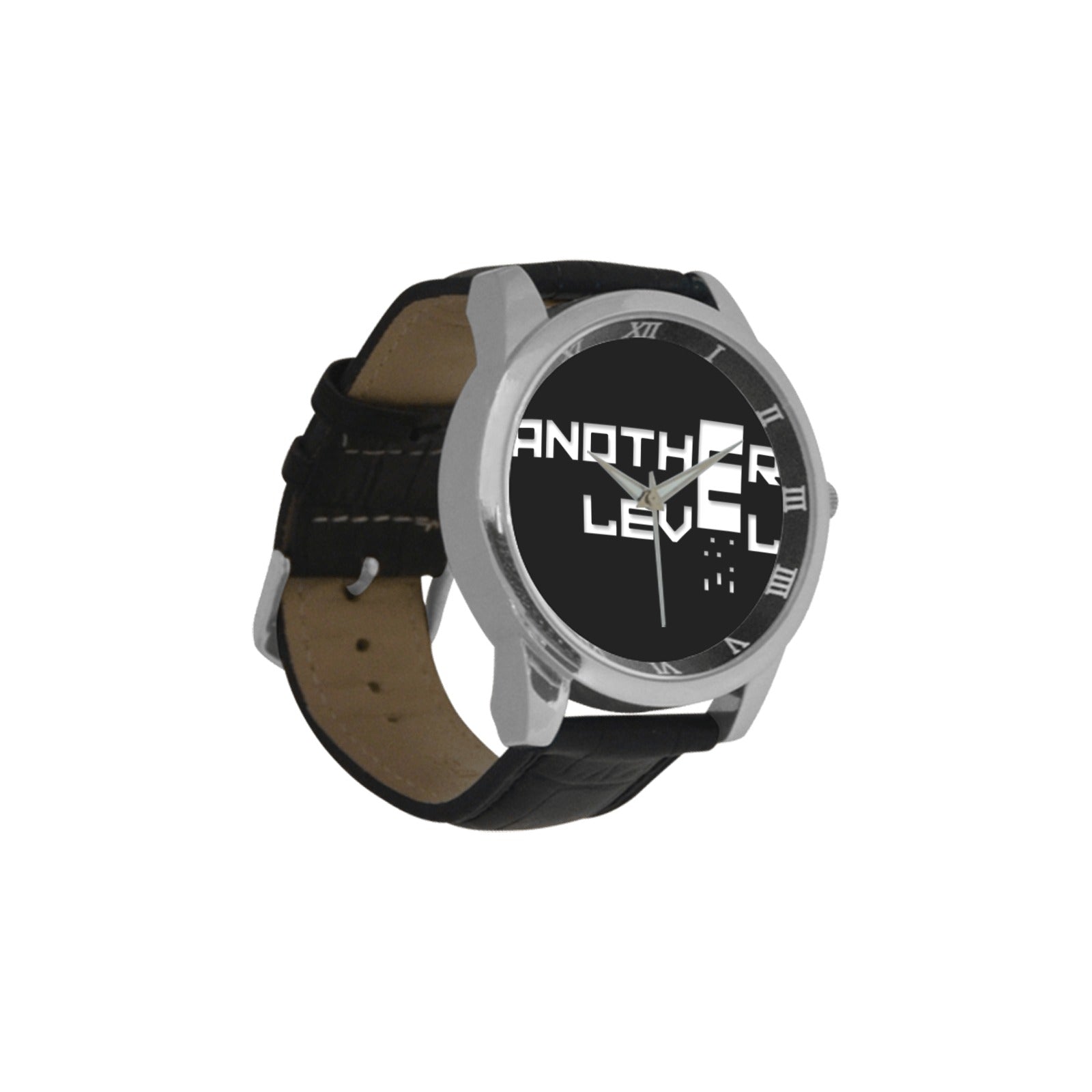 fz men's watch men's leather strap large dial watch (model 213)