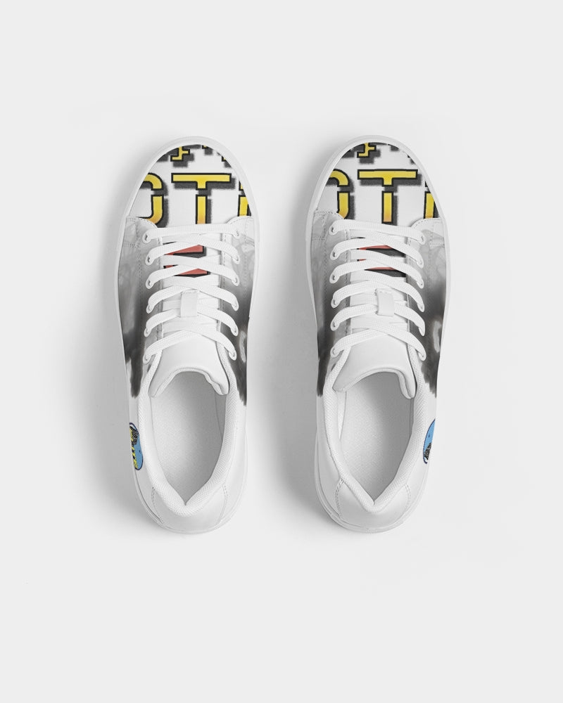 white zone women's faux-leather sneaker