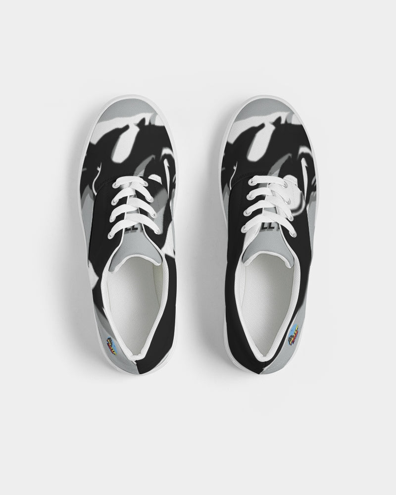 grey zone men's lace up canvas shoe