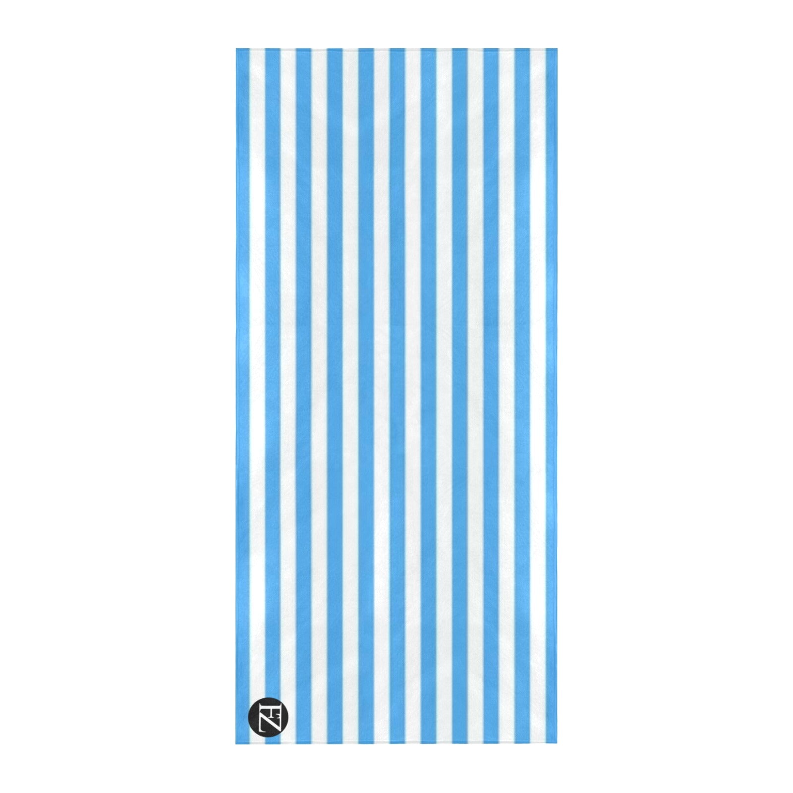 fz beach towel - blue strip beach towel 32"x 71"(made in queen)