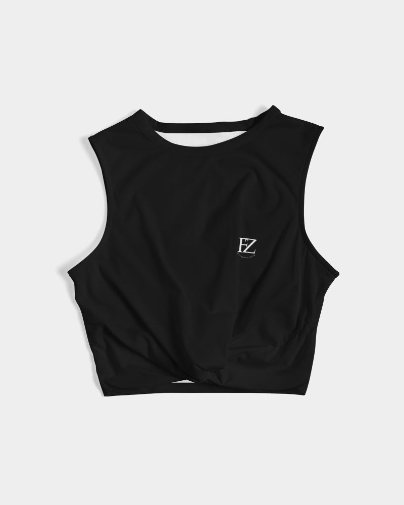 black flite women's twist-front tank