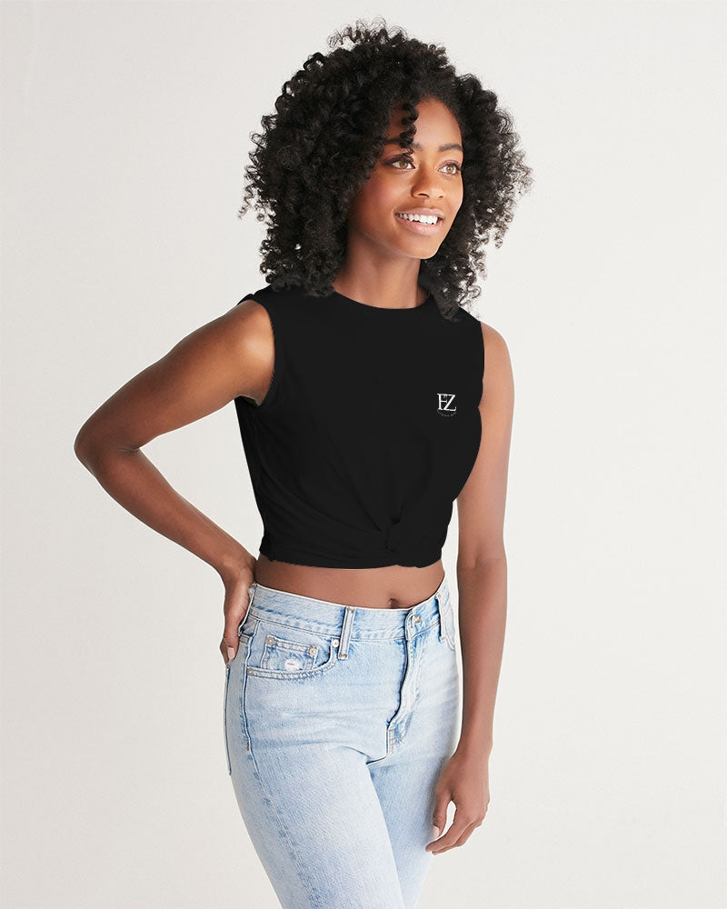 black flite women's twist-front tank