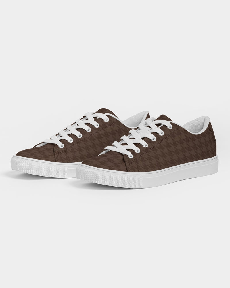 fz plaid women's faux-leather sneaker