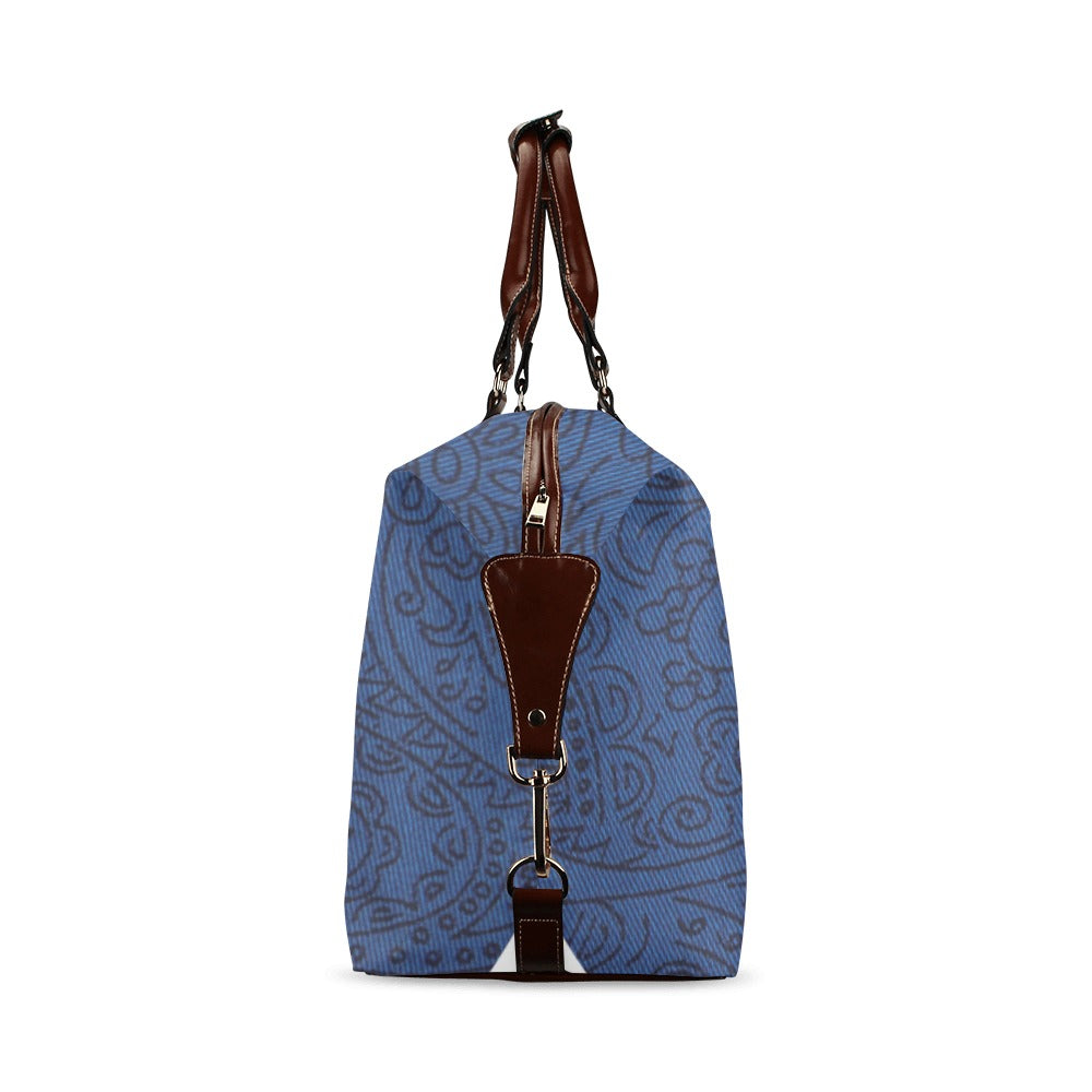 fz abstract blue travel bag