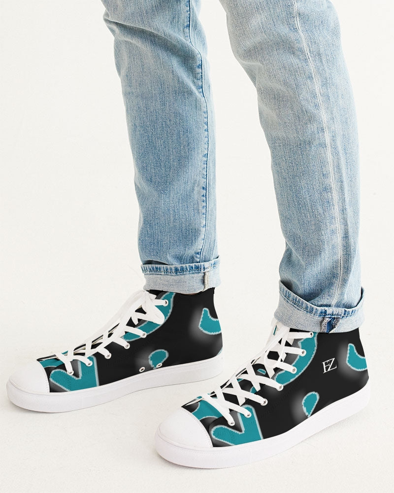 fz blue zone men's hightop canvas shoe