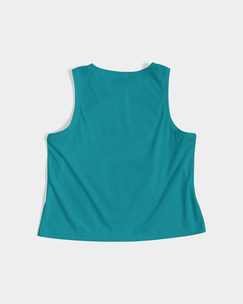blue sky women's cropped tank
