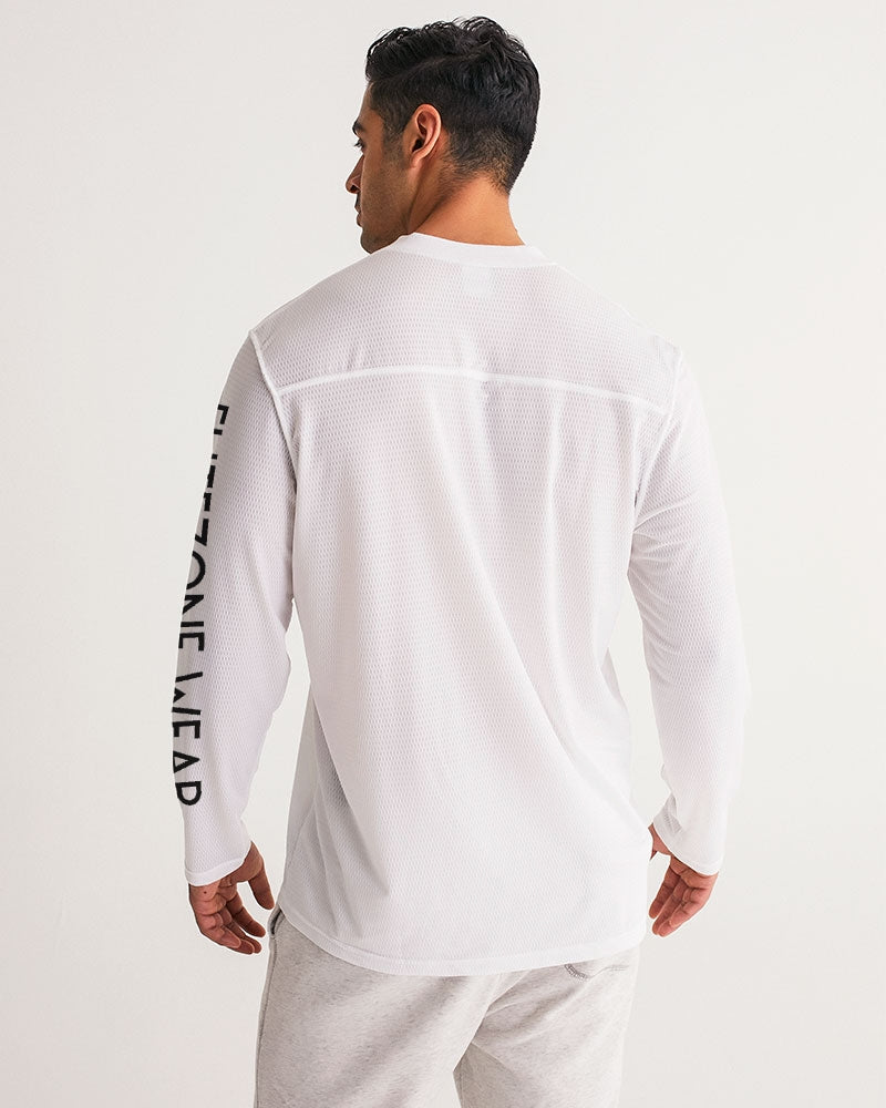 white zone men's long sleeve sports jersey