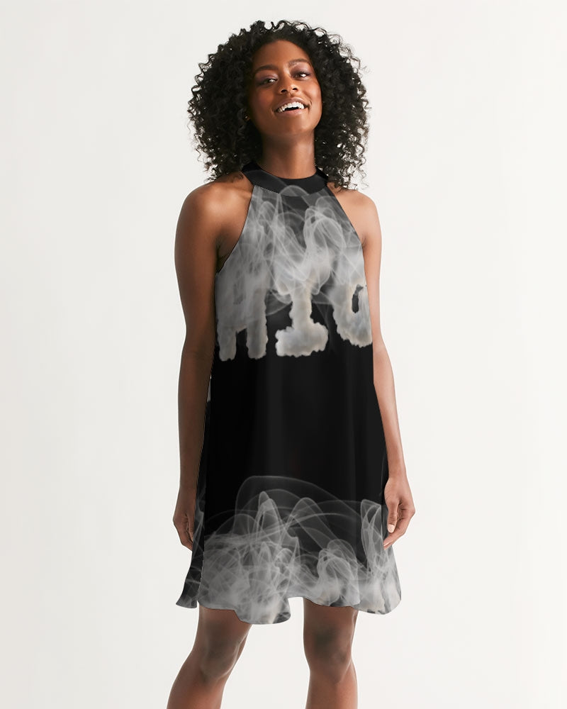 smoking the highest women's halter dress