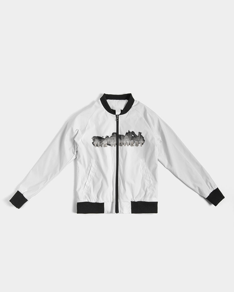 clean stamp women's bomber jacket