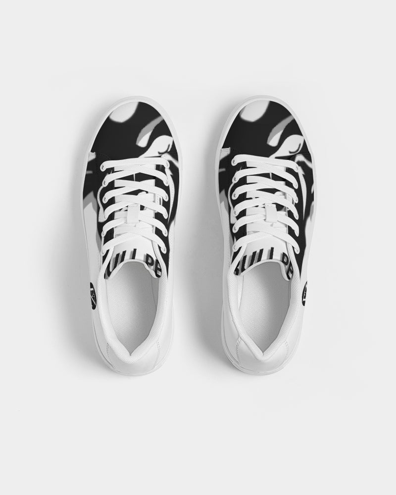 the white bull women's faux-leather sneaker