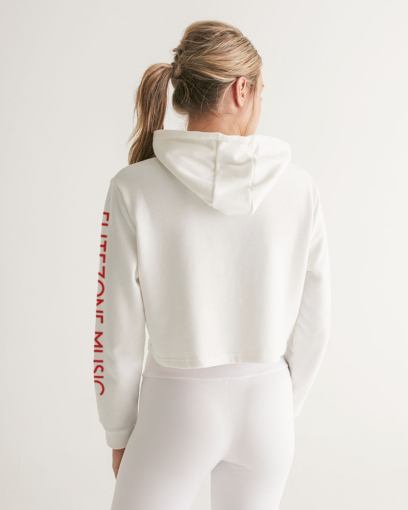 clean stamp women's cropped hoodie