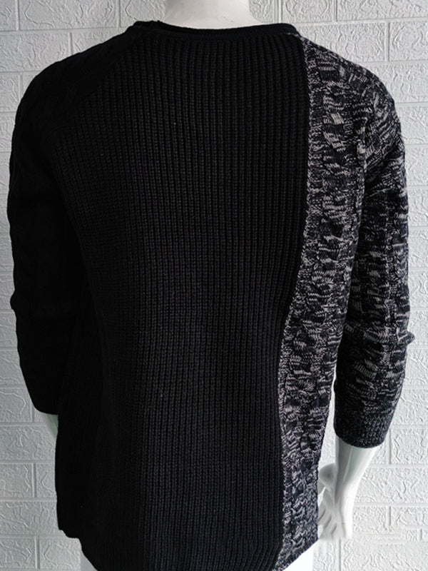 FZ Men's long sleeve knitted slim sweater top - FZwear