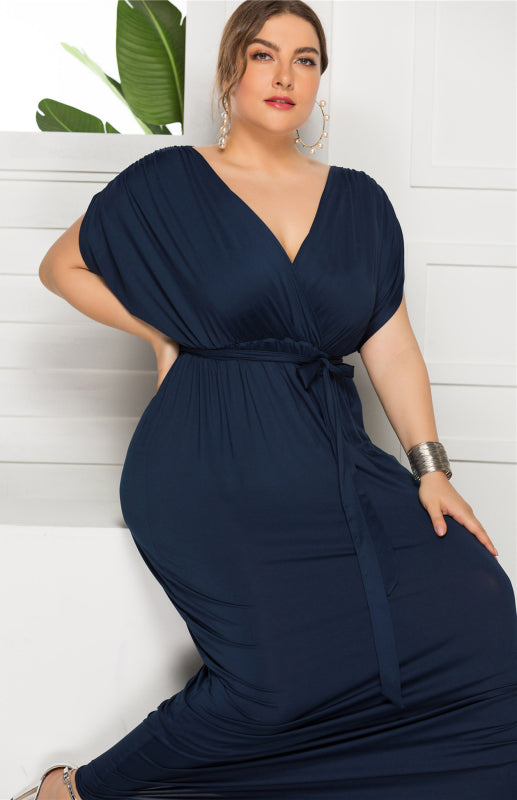 fz women's plus size deep v dress