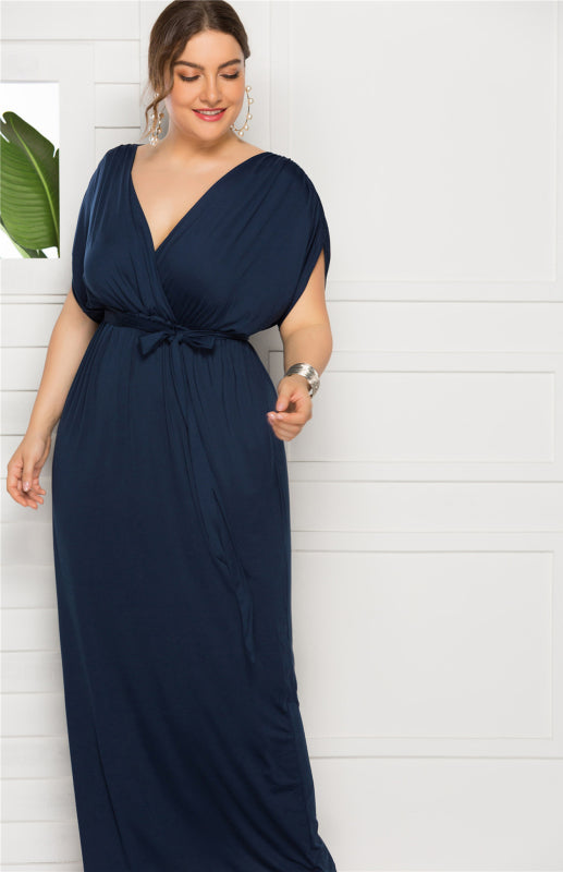 fz women's plus size deep v dress